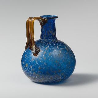 Blue glass jug. Metropolitan Museum of Art: Glass jug
