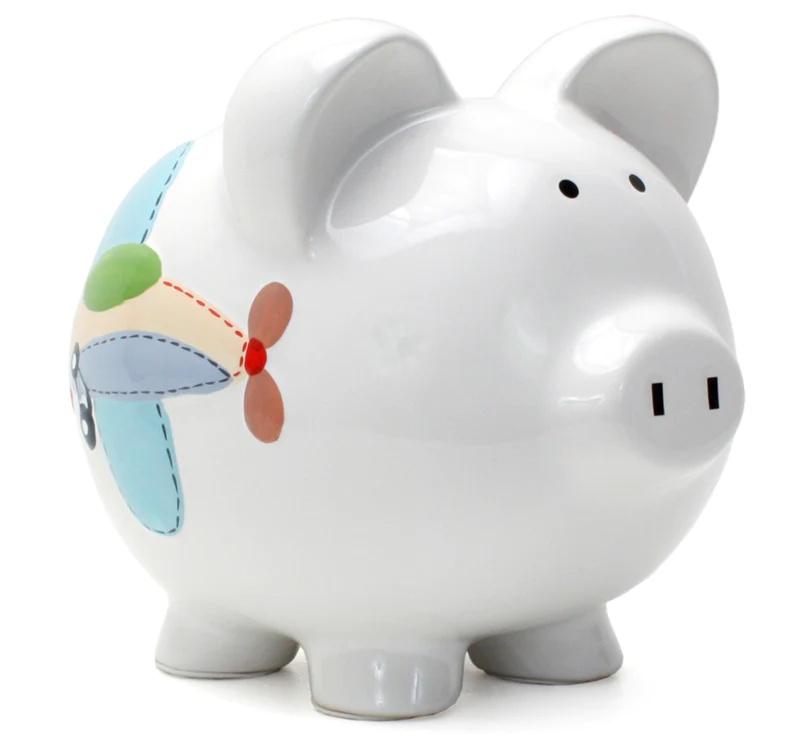airplane piggy bank
