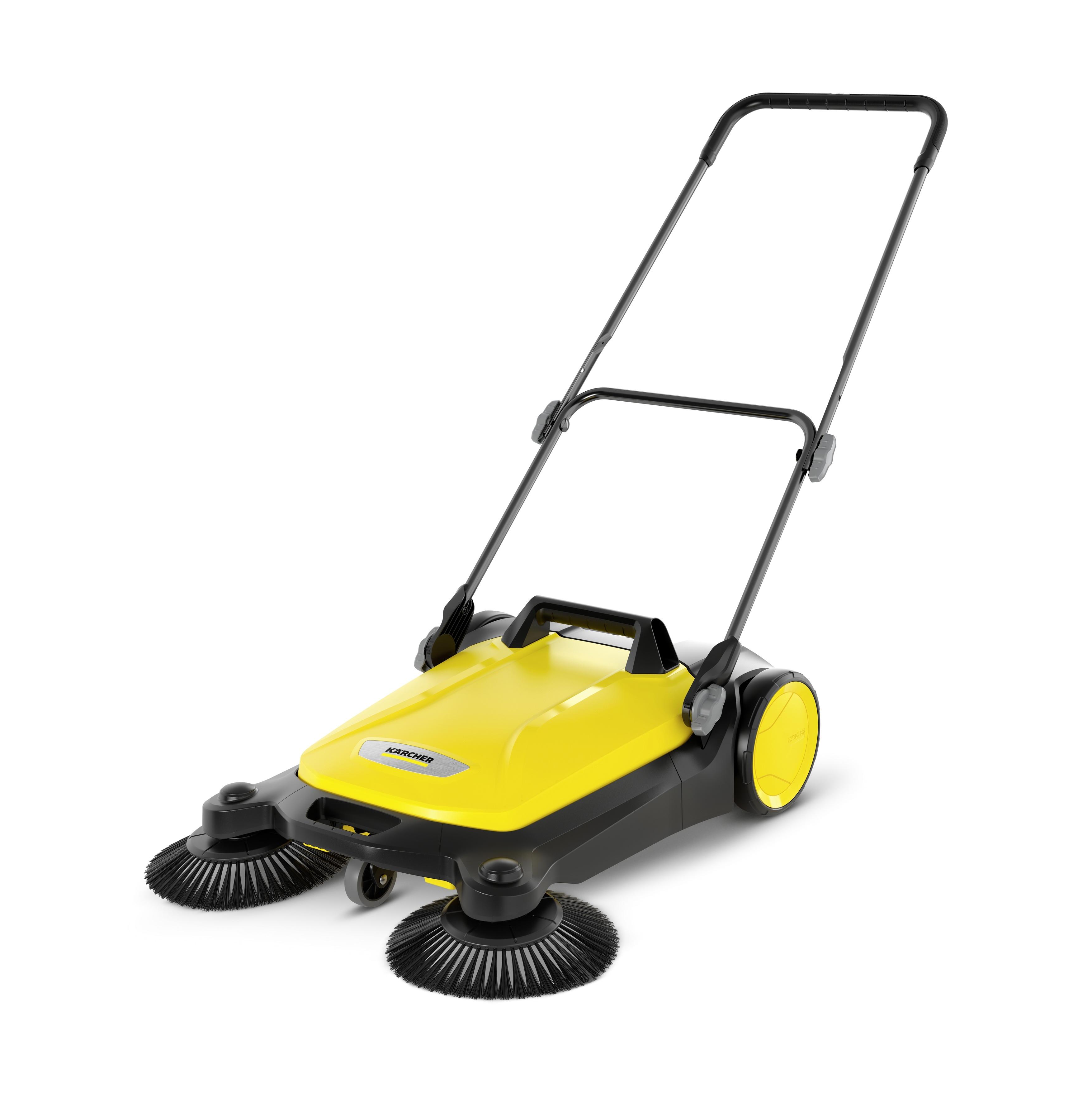 Yellow Kärcher S4 Twin outdoor power sweeper