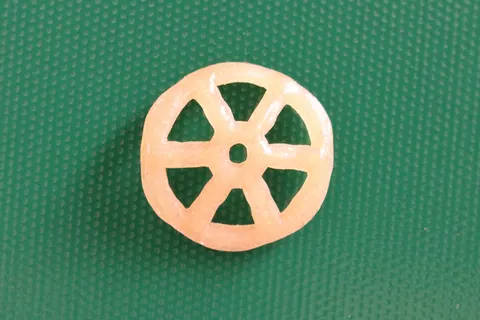 VisA photo of a fryum wheel, labelled no defect