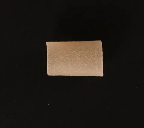 VisA photo of a pipe fryum snack tube, labelled no defect